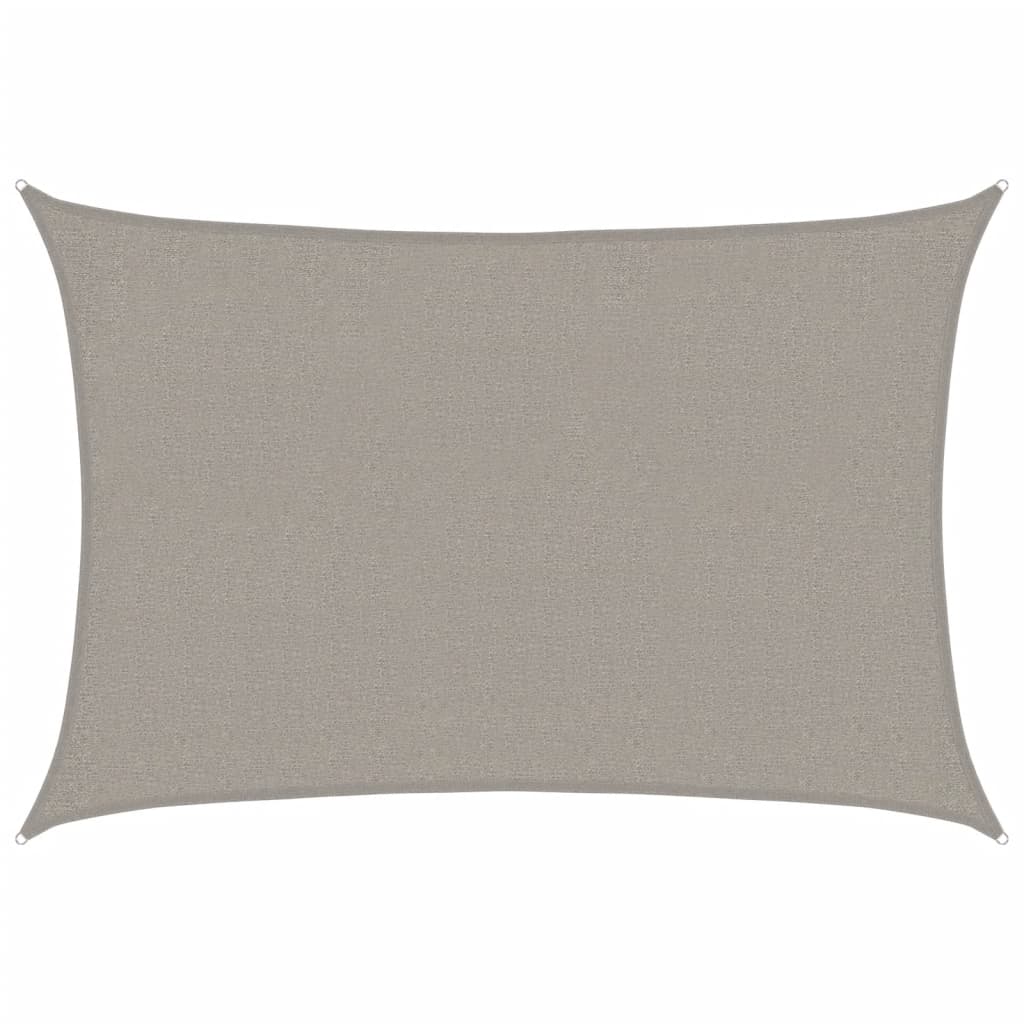 Vidaxx voile d'ombrage 160 g m² rectangulaire 2x3 m HDPE gris clair
