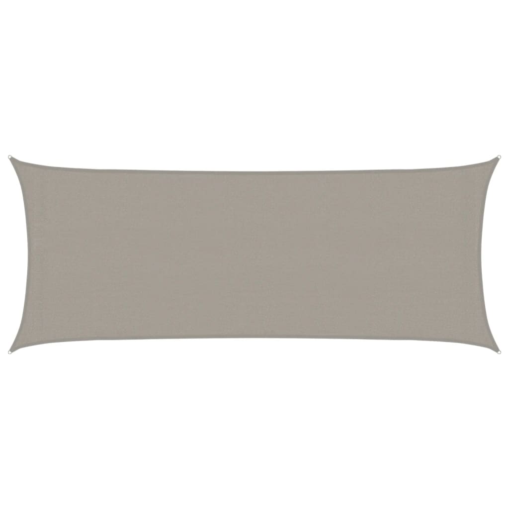 Vidaxx voile d'ombrage 160 g m² rectangulaire 2x5 m HDPE gris clair