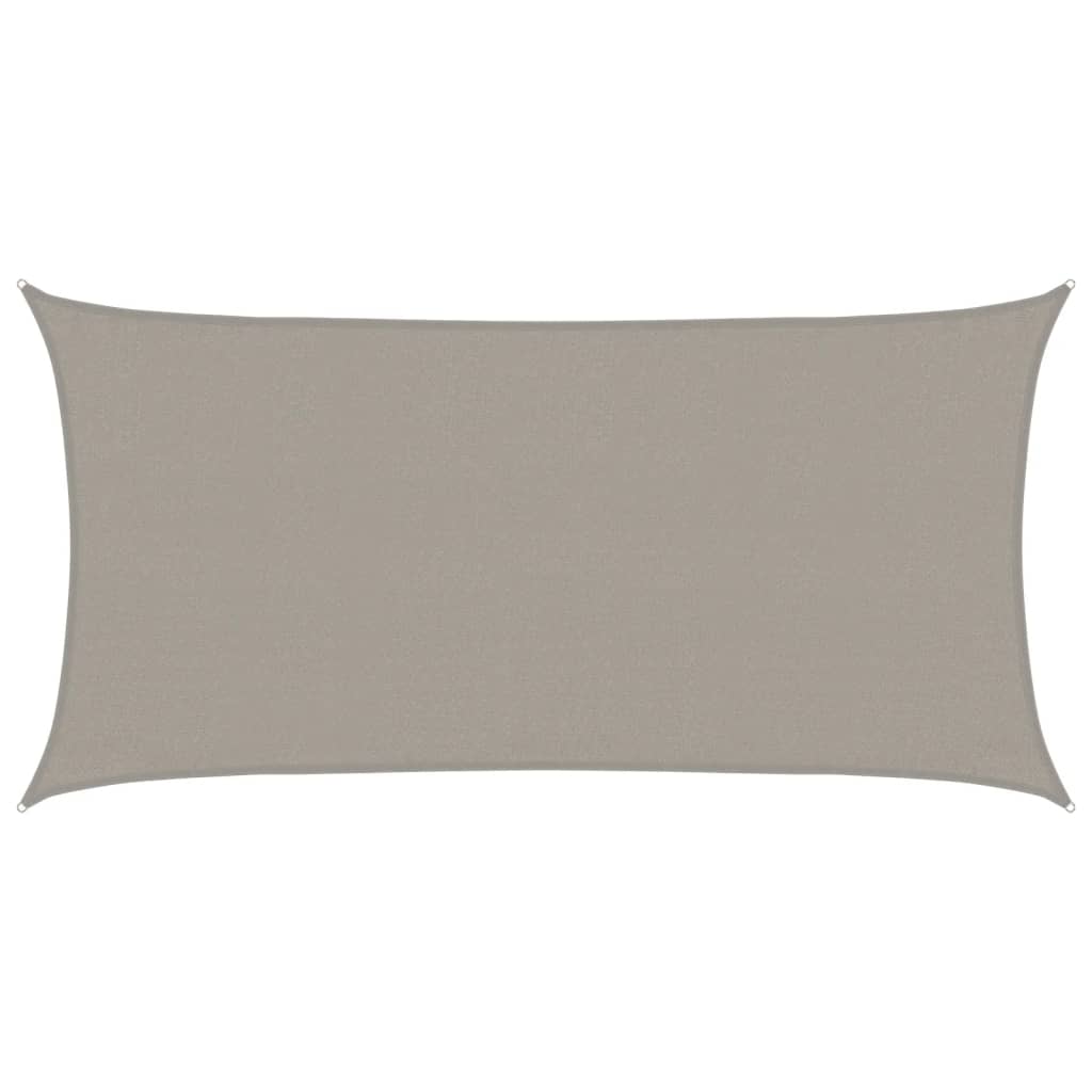 Vidaxx voile d'ombrage 160 g m² rectangulaire 3x6 m HDPE gris clair