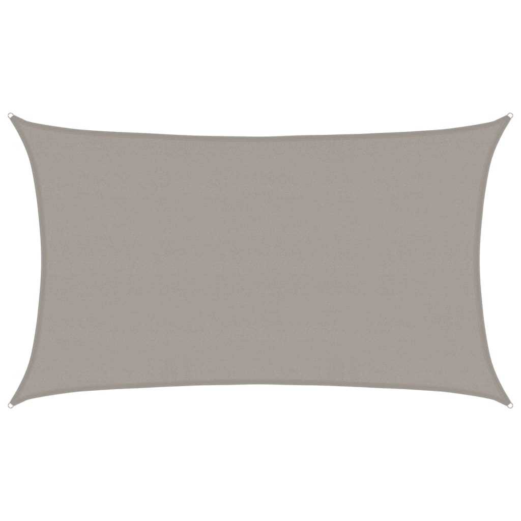 Vidaxx voile d'ombrage 160 g m² rectangulaire 5x8 m HDPE gris clair