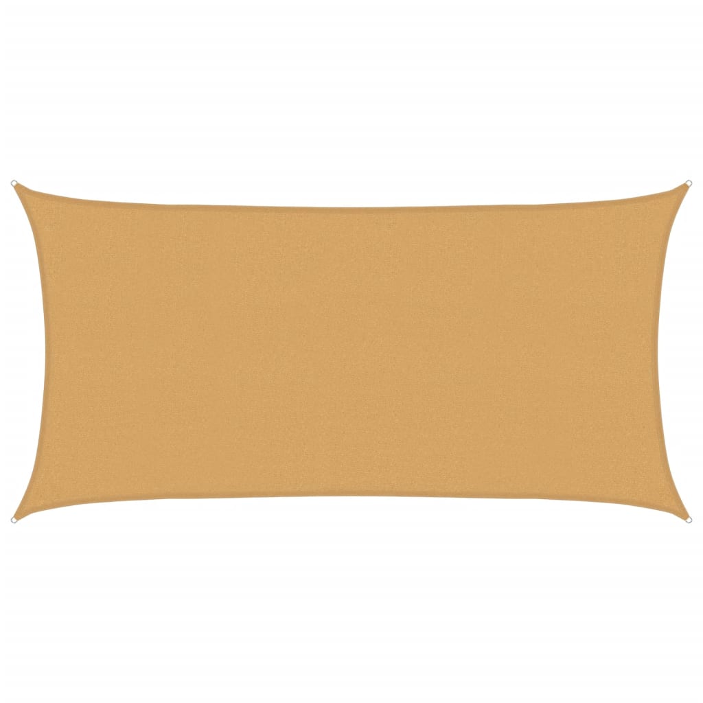Vidaxl voile d'ombrage 160 g m² rectangulaire 2x3,5 m HDPE couleur sable