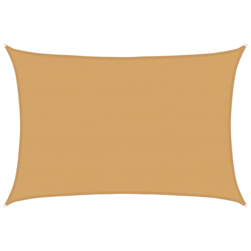 Vidaxl voile d'ombrage 160 g m² rectangulaire 5x7 m HDPE couleur sable