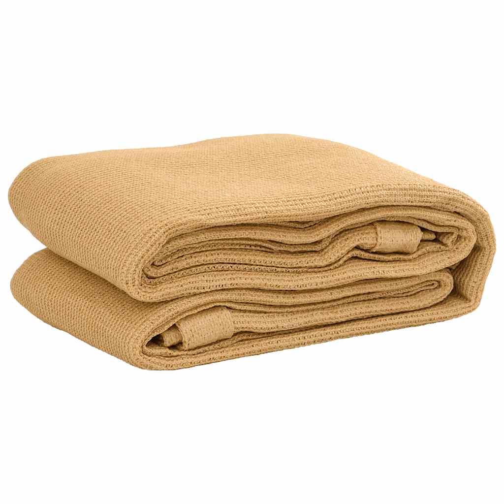 Tapis de tente VidaXL 250x500 cm HDPE couleur sable