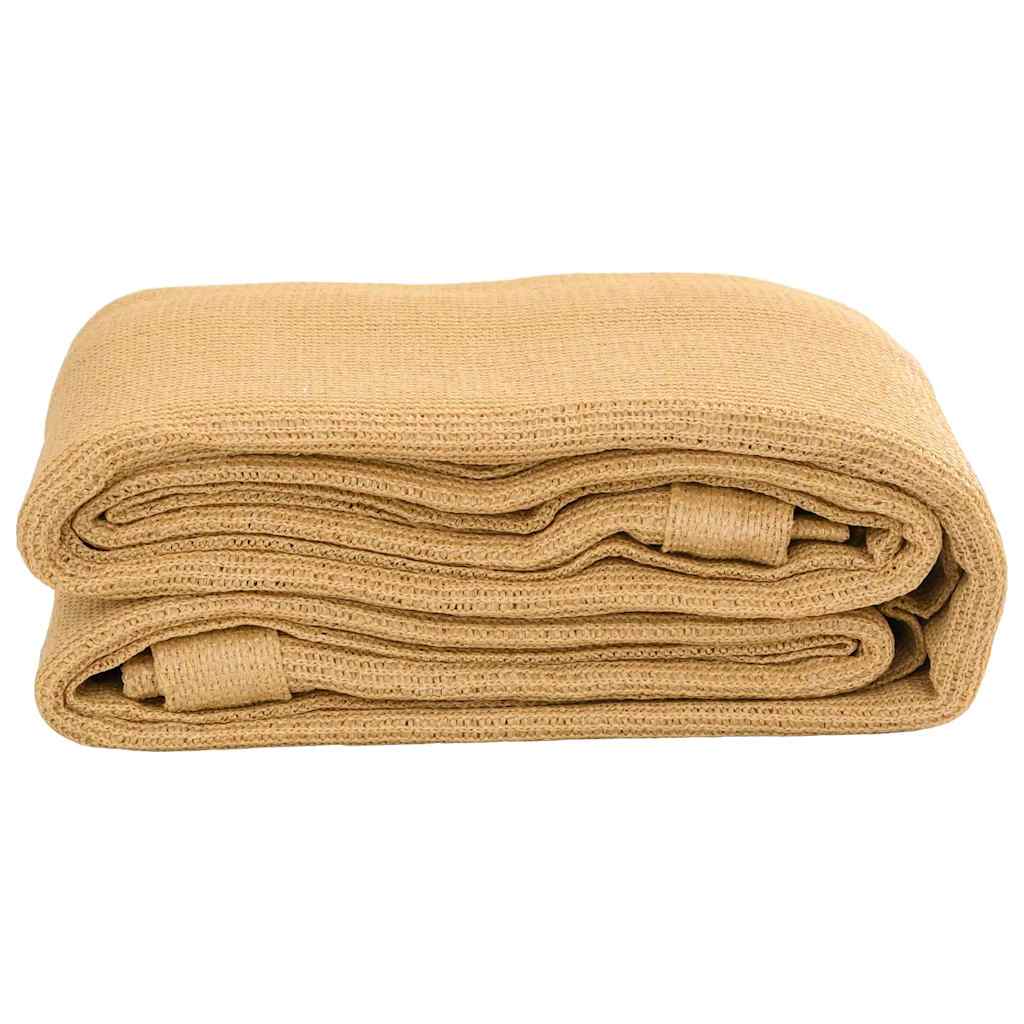 Tapis de tente VidaXL 250x500 cm HDPE couleur sable