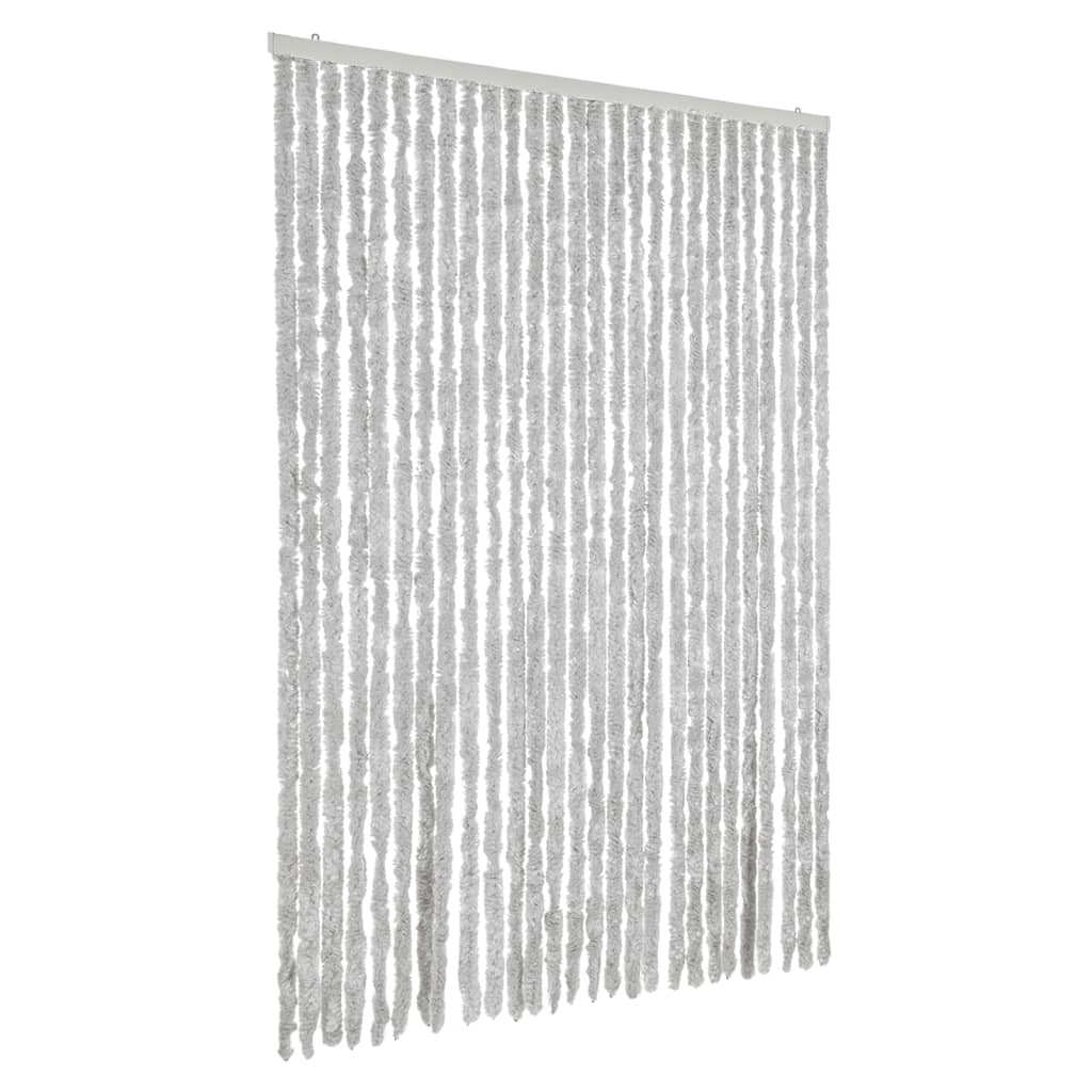 Vidaxx rideau anti-mouches 118x220 cm chenille gris