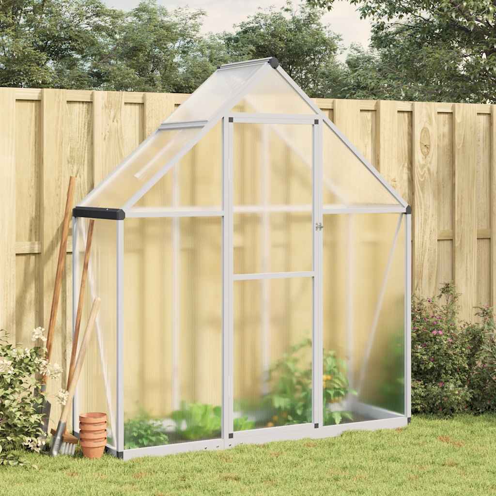 Vidaxx serre de jardin avec cadre de base 169x58x195 cm aluminium argenté