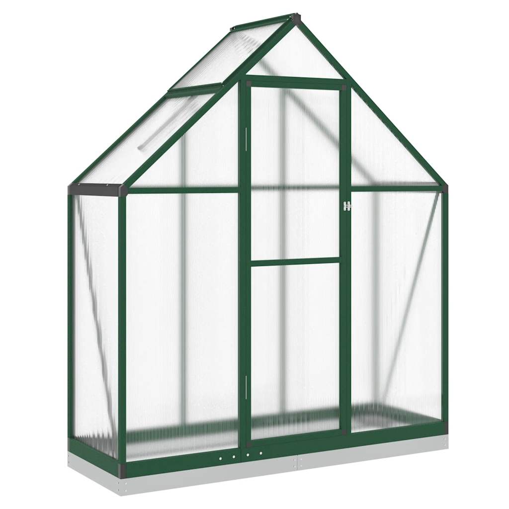 Vidaxx serre de jardin avec cadre de base 169x58x202 cm aluminium vert