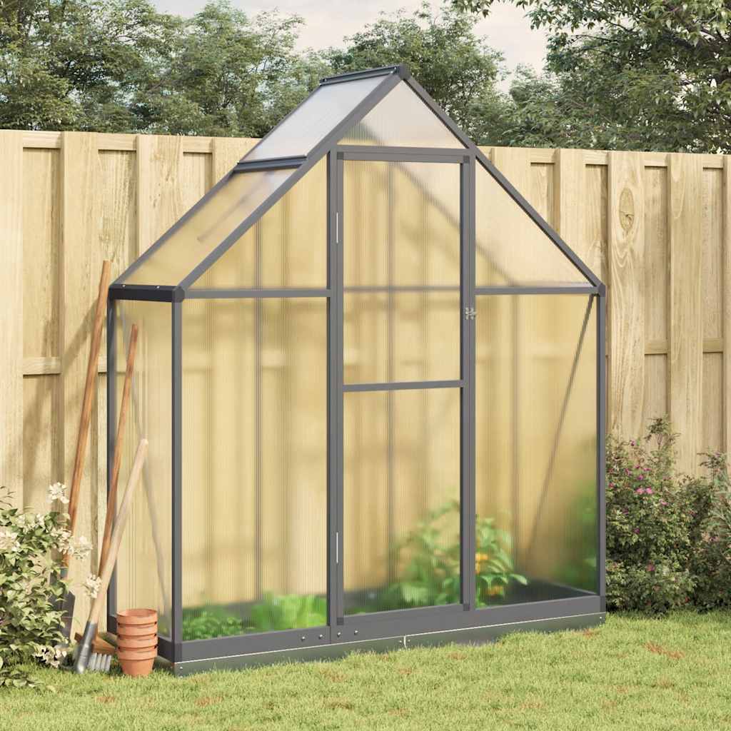 Vidaxx serre de jardin avec cadre de base 169x58x202 cm aluminium anthracite