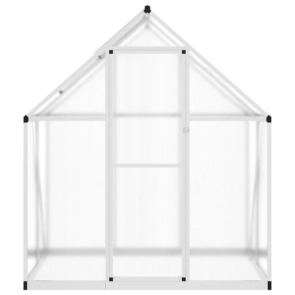 Vidaxxl serre de jardin avec cadre de base 169x114x195 cm aluminium argenté