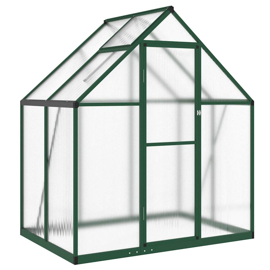 Vidaxx serre de jardin avec cadre de base 169x114x195 cm aluminium vert