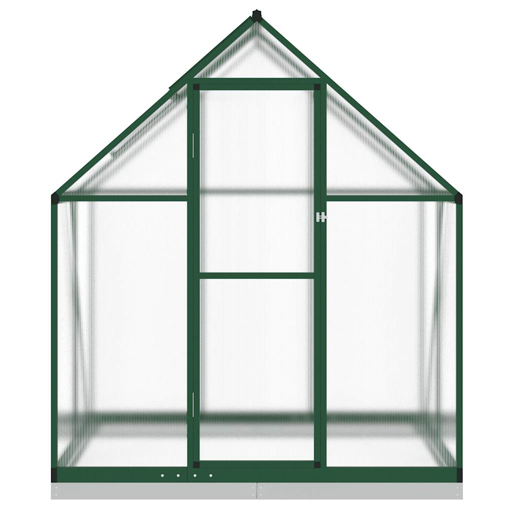 Vidaxx serre de jardin avec cadre de base 169x114x202 cm aluminium vert