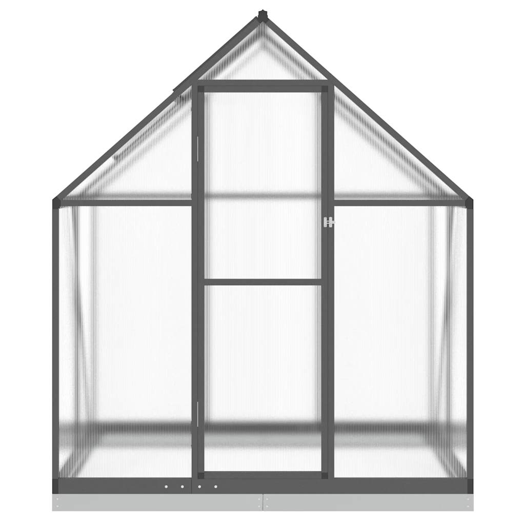 Vidaxx serre de jardin avec cadre de base 169x114x202 cm aluminium couleur anthracite