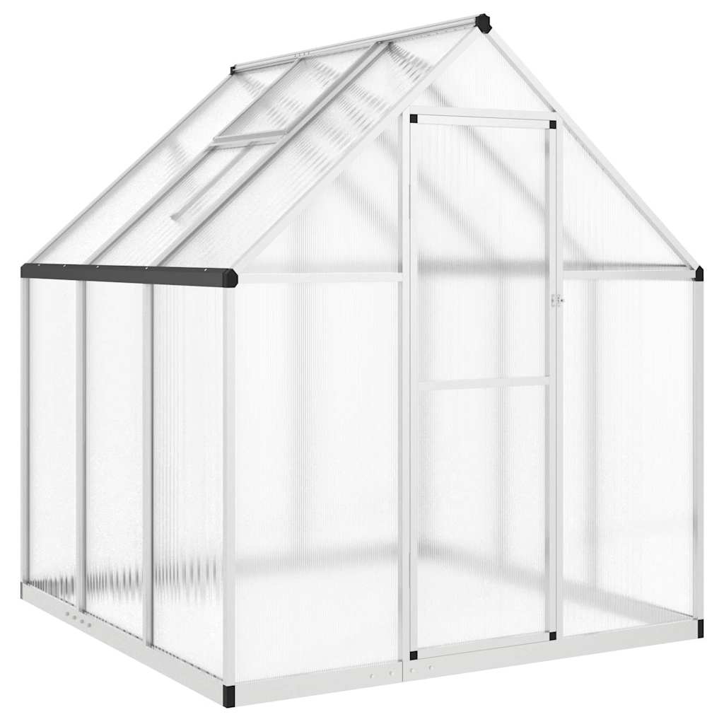 Vidaxx serre de jardin avec cadre de base 169x169x195 cm aluminium argenté