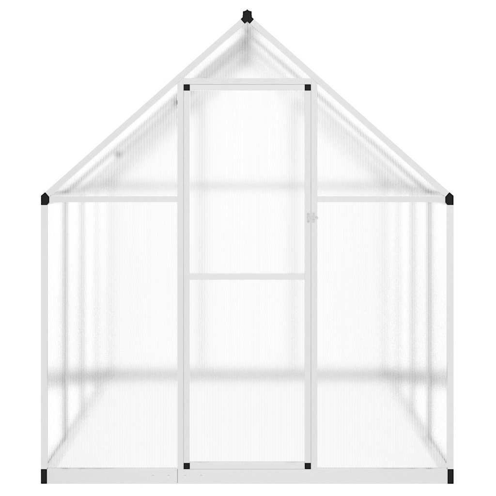 VidaXL Serre de jardin avec cadre de base 224x169x195 cm aluminium couleur argent