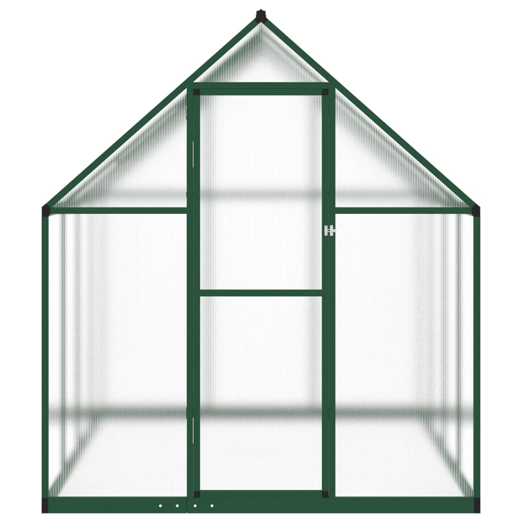 VidaXL Serre de jardin avec cadre de base 224x169x195 cm aluminium vert