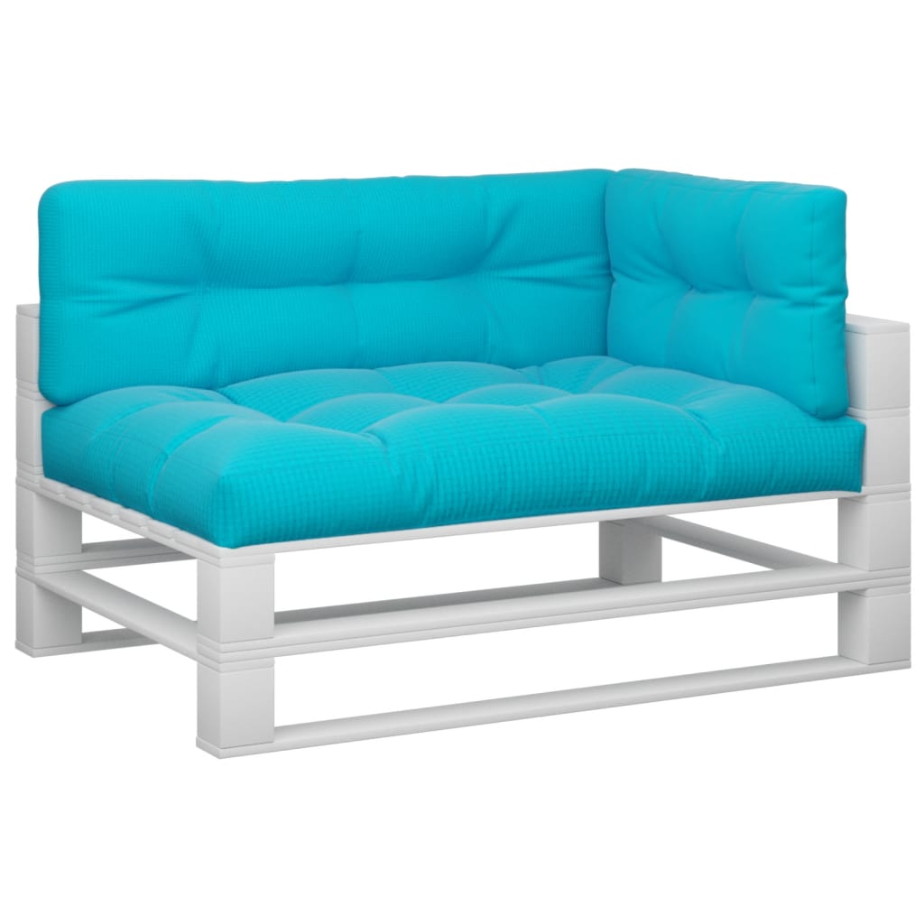 VidaXL Coussins de palette 3 pcs tissu turquoise