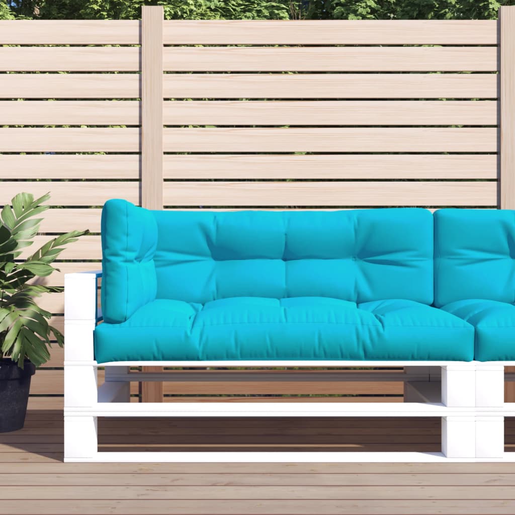 VidaXL Coussins de palette 3 pcs tissu turquoise