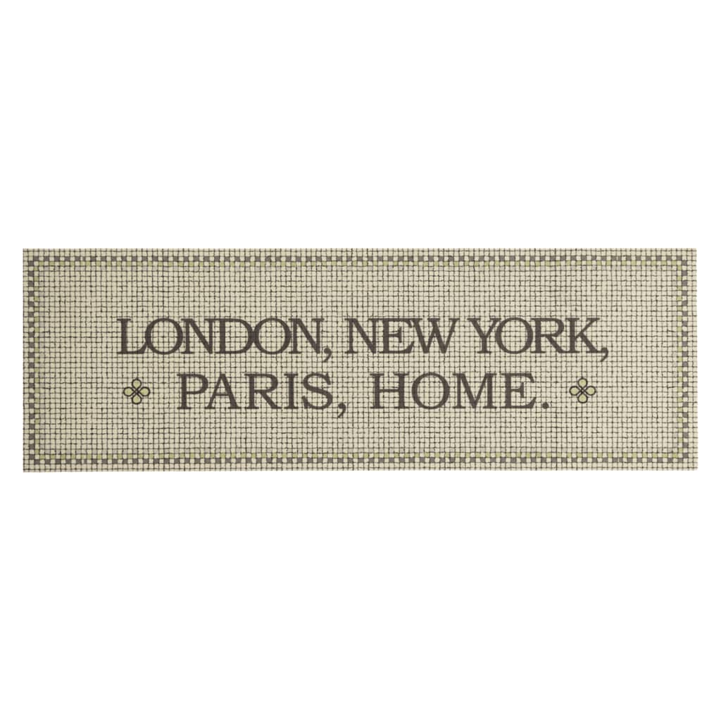 Vidaxx tapis de cuisine lavable texte maison 60x180 cm velours