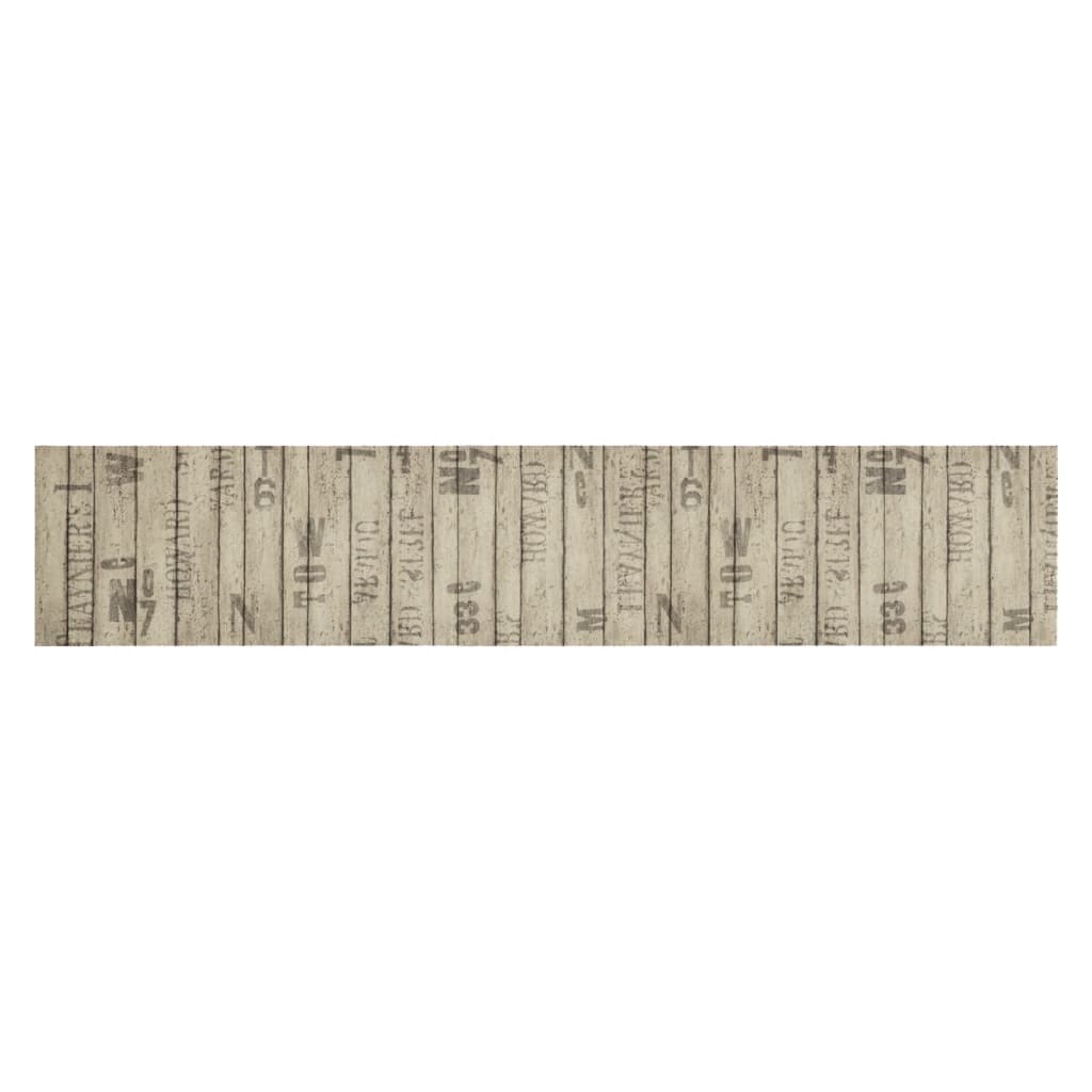 Vidaxx tapis de cuisine lavable imprimé clôture 60x300 cm velours