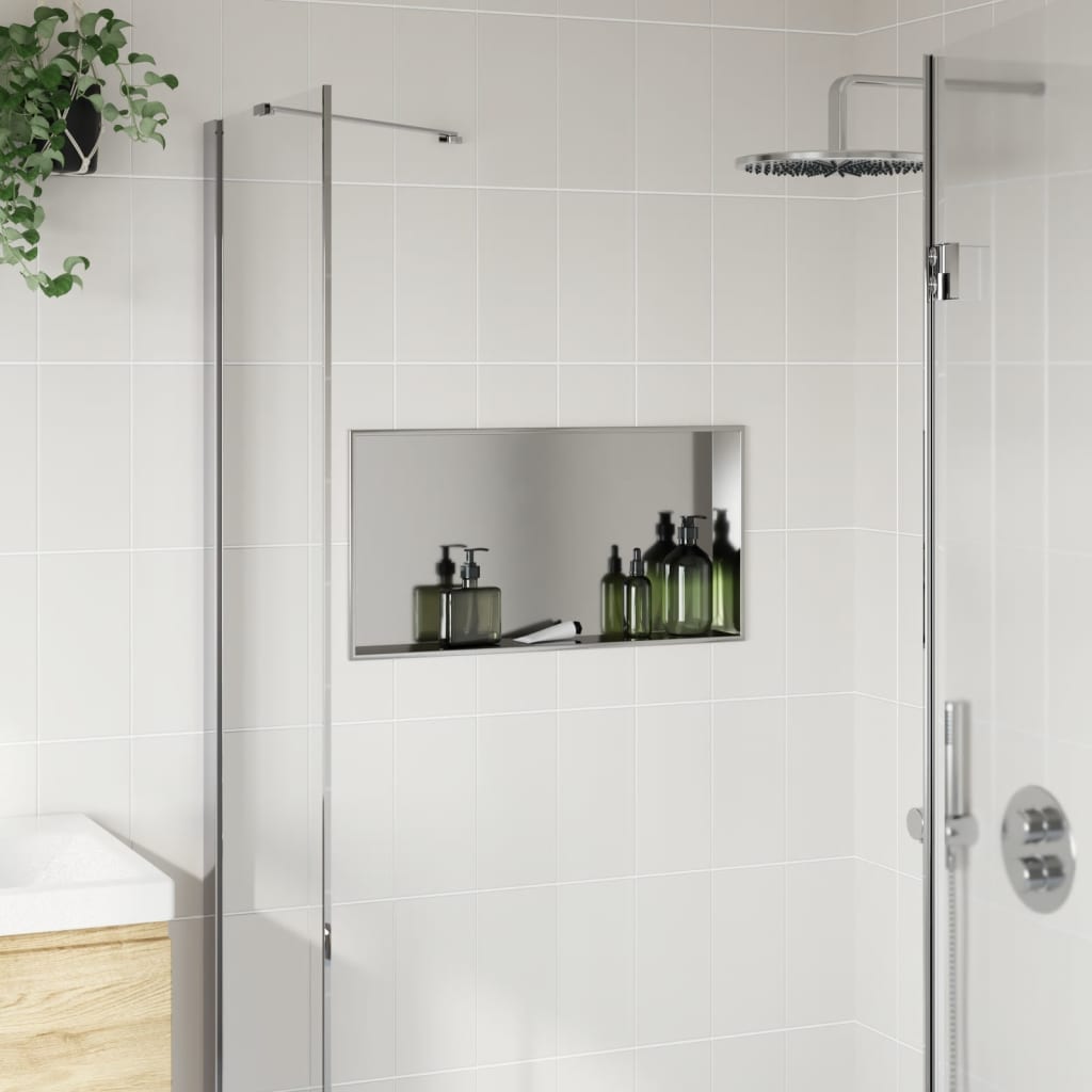Niche de douche Vidaxx 62x32x9 cm acier inoxydable argent brossé