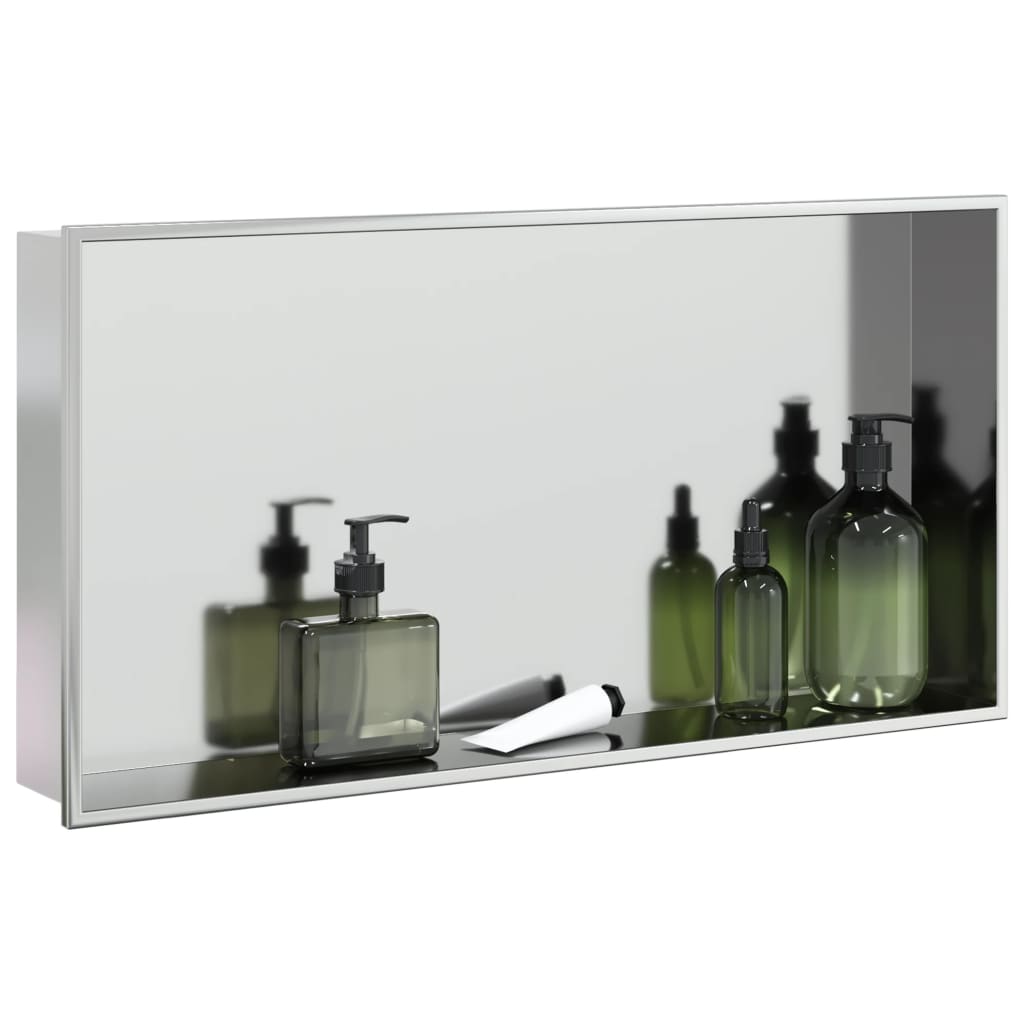 Niche de douche Vidaxx 62x32x9 cm acier inoxydable argent brossé