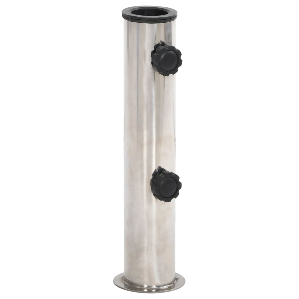 VidaXL Pied de parasol pour mât Ø38 48 mm acier argenté