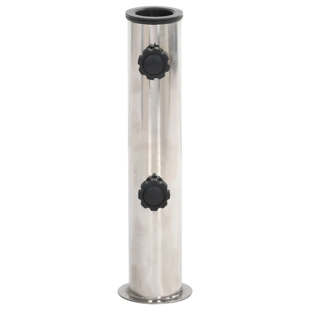 VidaXL Pied de parasol pour mât Ø38 48 mm acier argenté