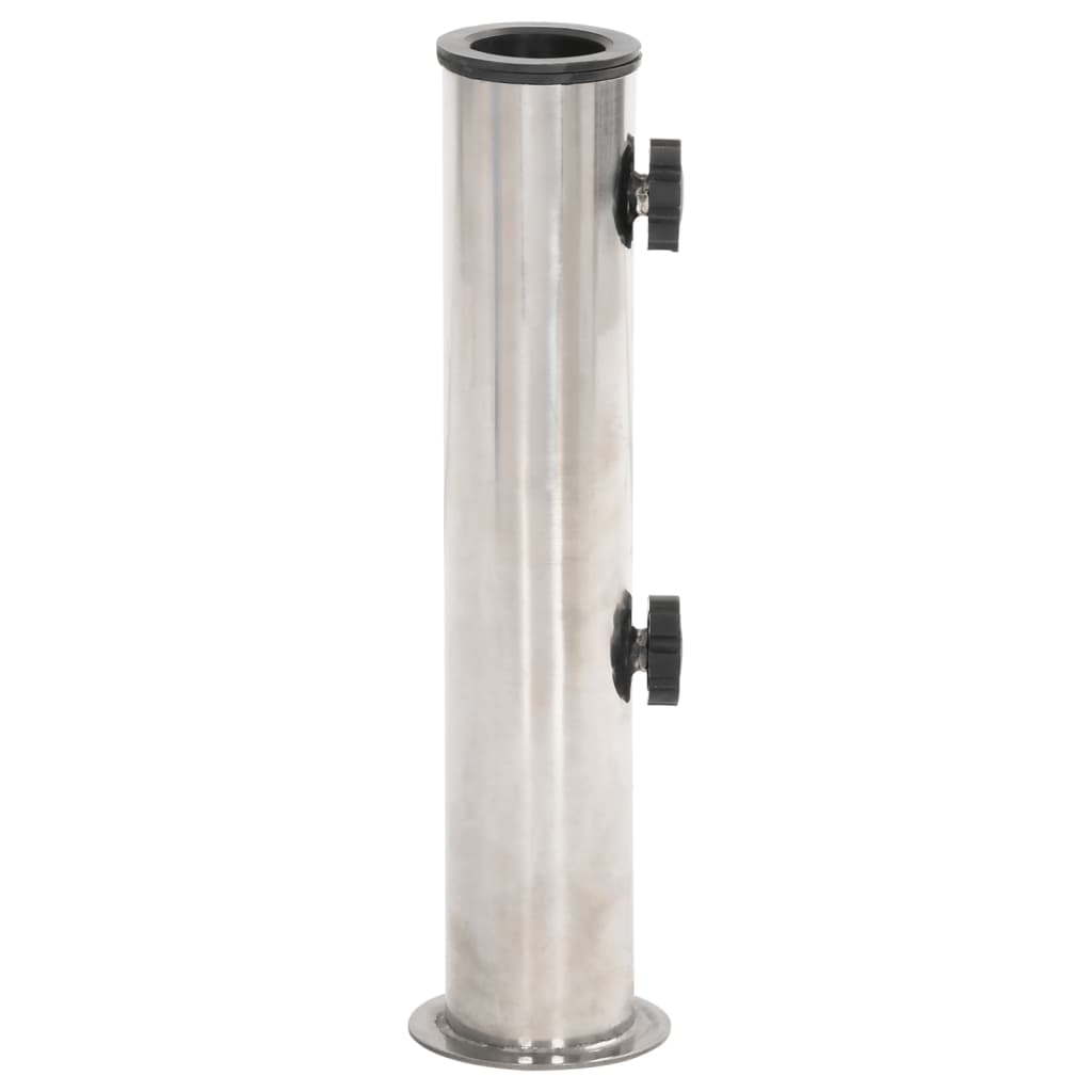 VidaXL Pied de parasol pour mât Ø38 48 mm acier argenté