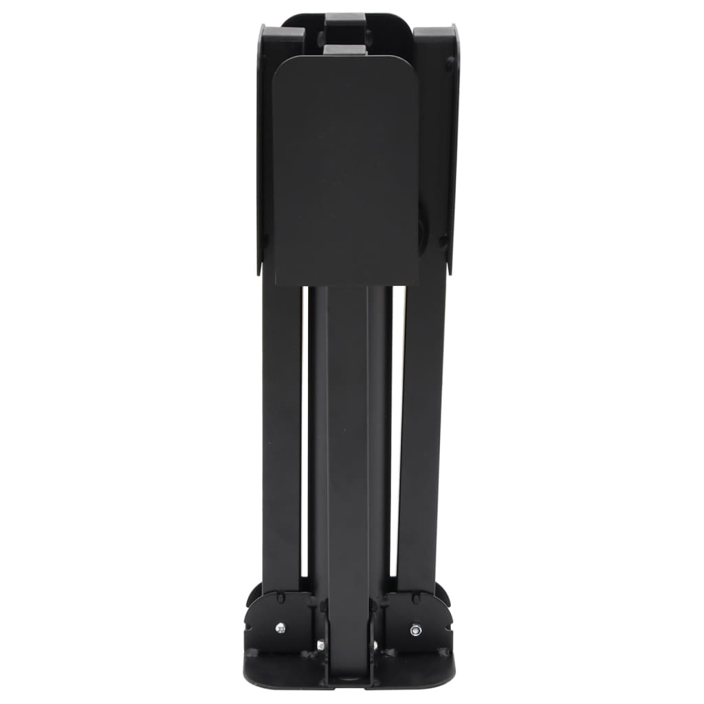 Vidaxl pied de parasol pliable pour mât ø38 48 mm acier noir brillant