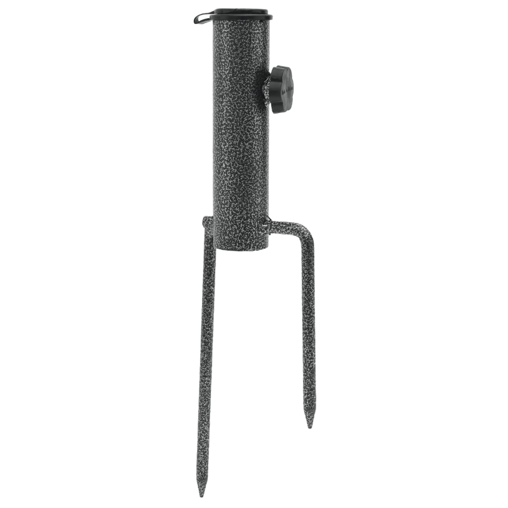 Vidaxx pieds de parasol avec épingles 2 pcs 9x35 cm acier galvanisé