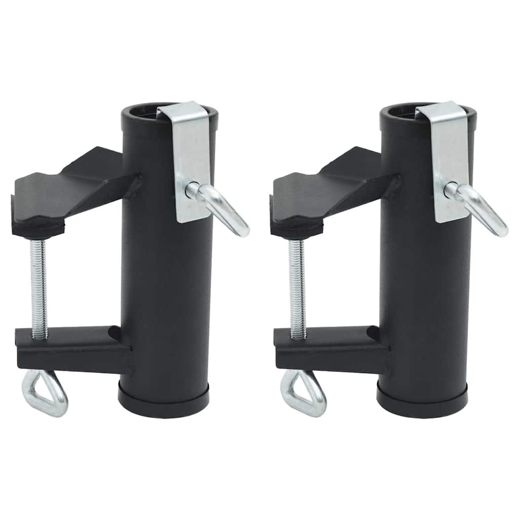 Vidaxx pinces de parasol pour balcon 2 pcs 25-38 mm acier