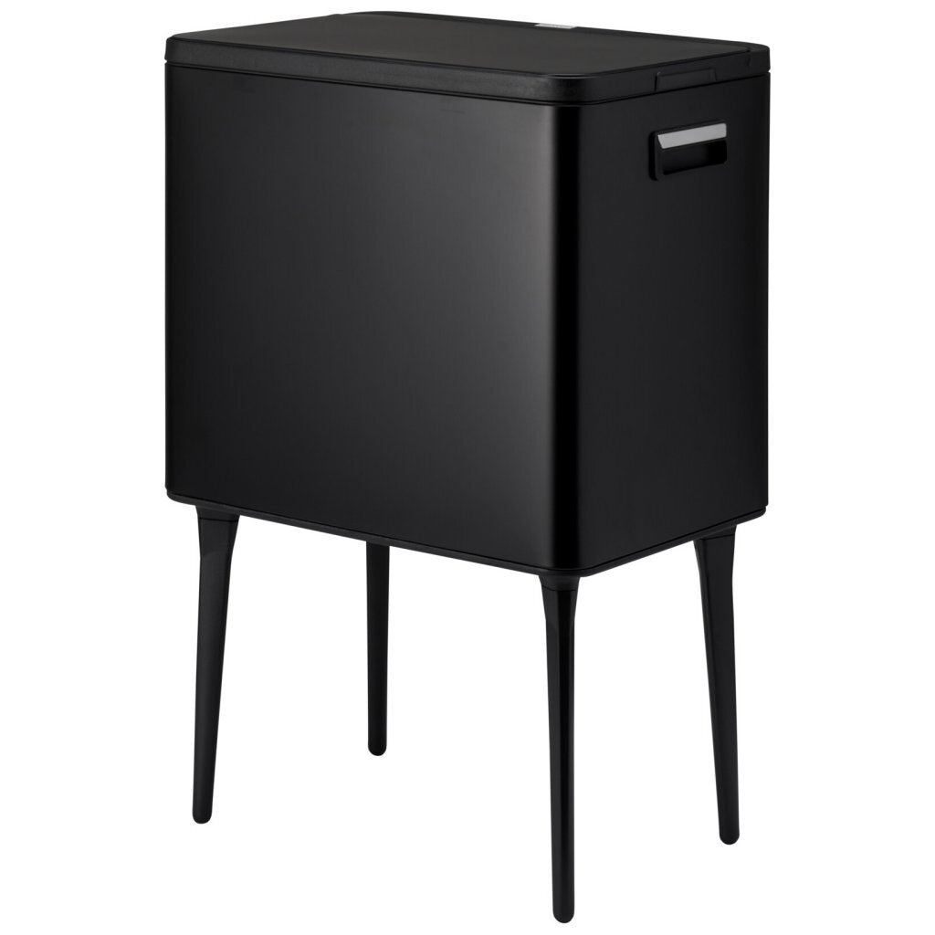 Excellent houseware afvalbak 35l metaal zwart