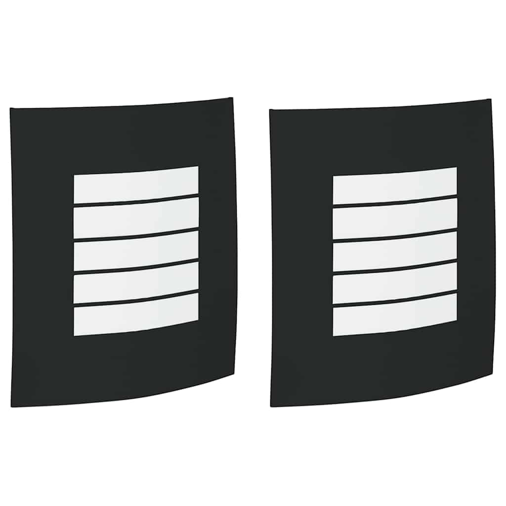 Vidaxx applique d'extérieur 2 pcs noir 23,5 x 9 x 26 cm