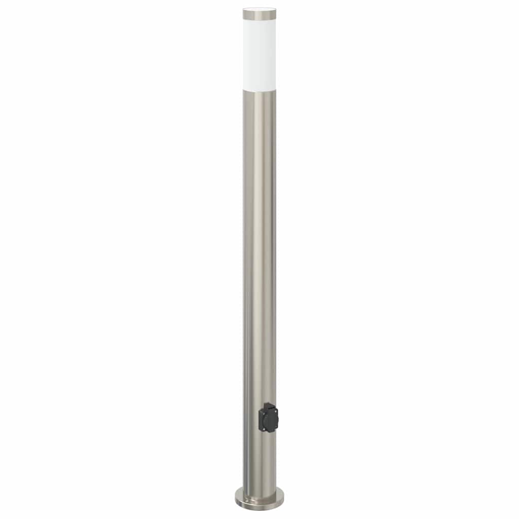 Vidaxl borne d'éclairage avec douille 110 cm inox IP44