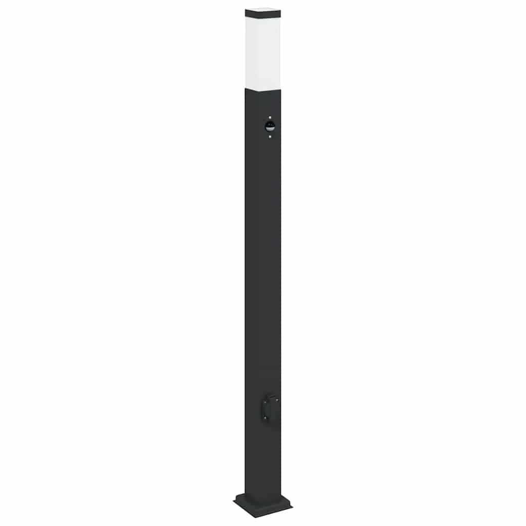 Vidaxx borne d'éclairage avec capteur et douille 110 cm noir IP44