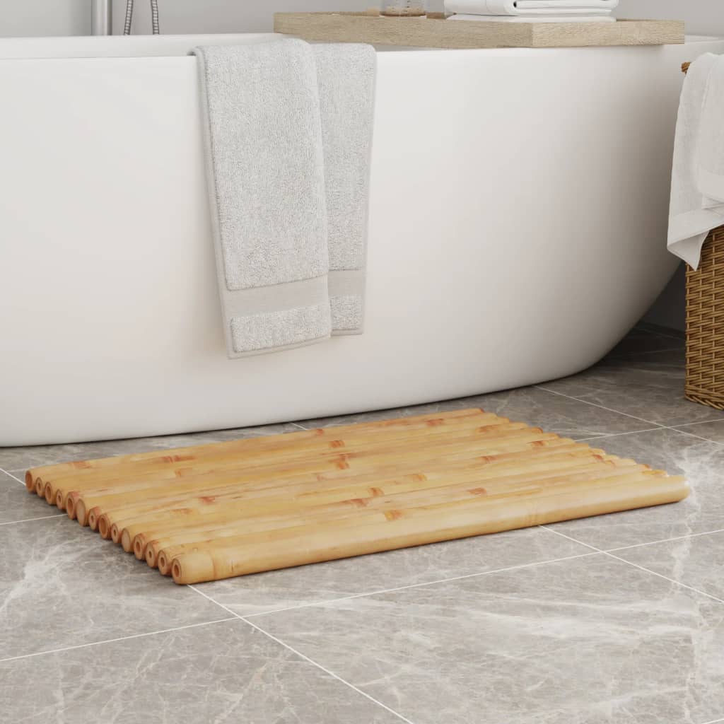 Vidaxx tapis de bain 2 pcs 70x50 cm bambou