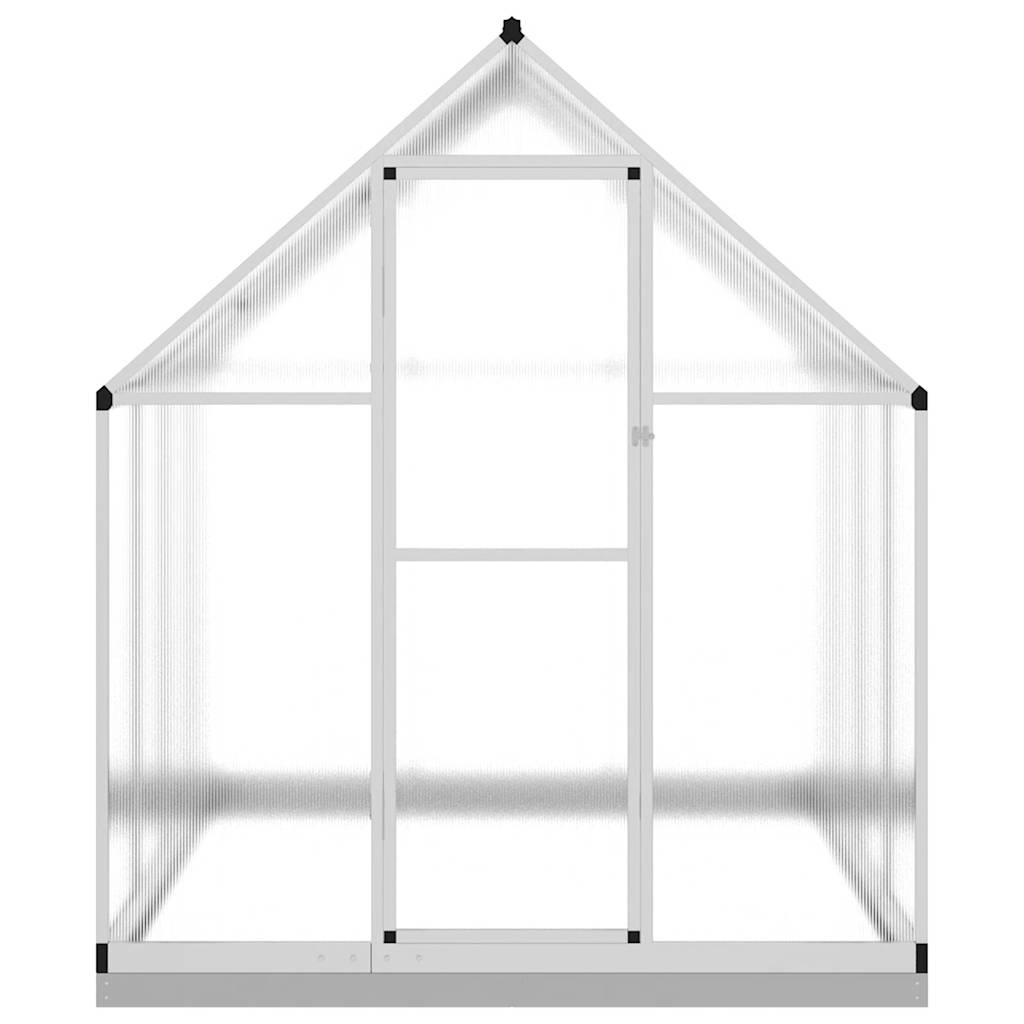 VidaXL Serre de jardin avec cadre de base 224x169x202 cm aluminium argent