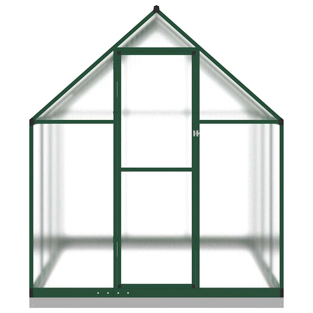 VidaXL Serre de jardin avec cadre de base 224x169x202 cm aluminium vert