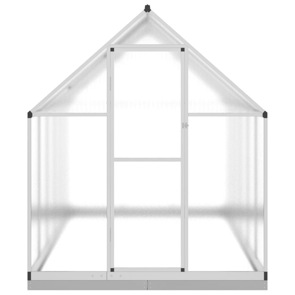 VidaXL Serre de jardin avec cadre de base 334x169x202 cm aluminium argent