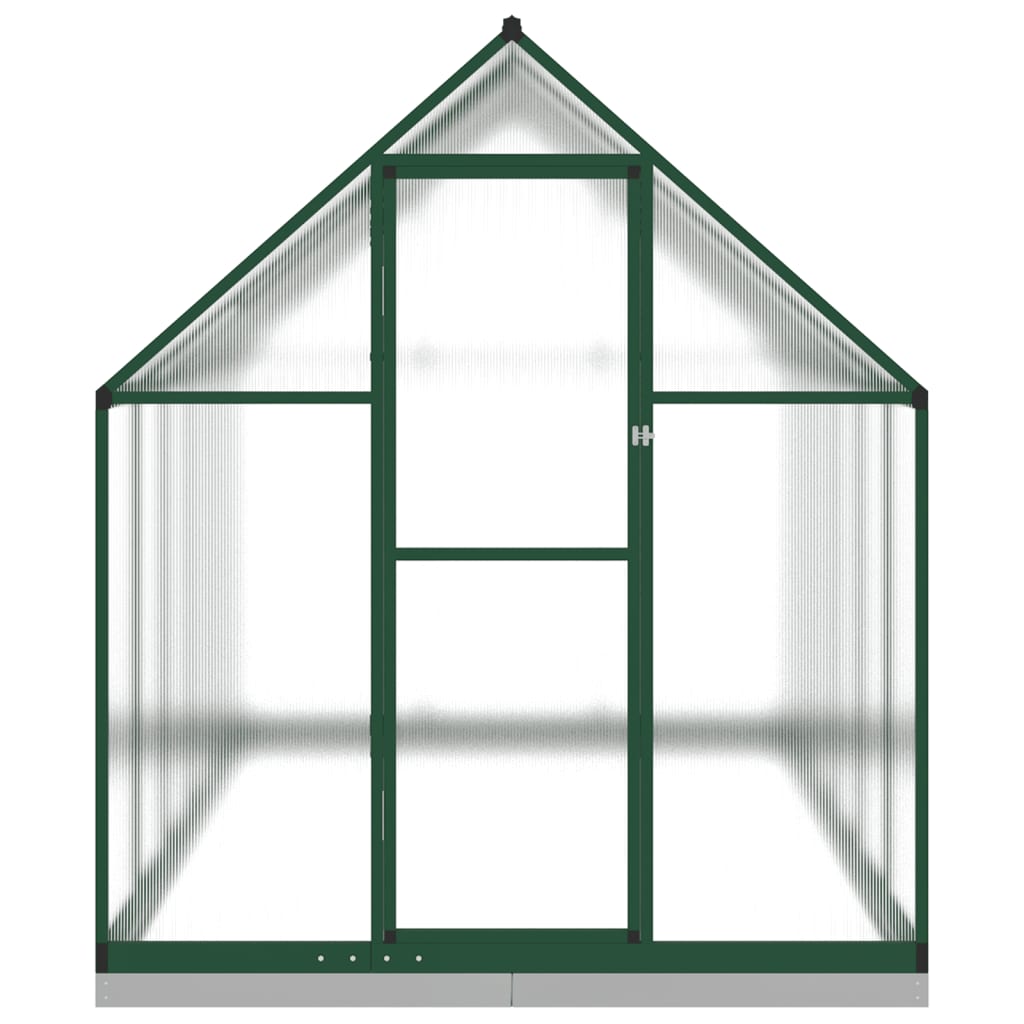 VidaXL Serre de jardin avec cadre de base 334x169x202 cm aluminium vert