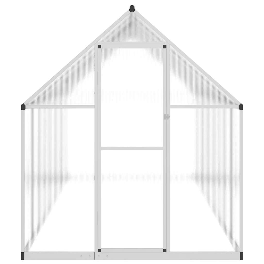 VidaXL Serre de jardin avec cadre de base 445x169x195 cm aluminium argent