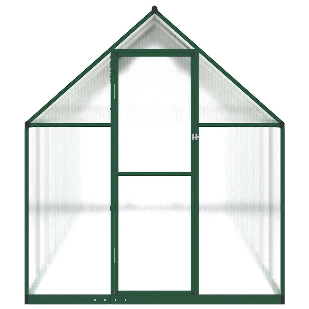 VidaXL Serre de jardin avec cadre de base 445x169x195 cm aluminium vert