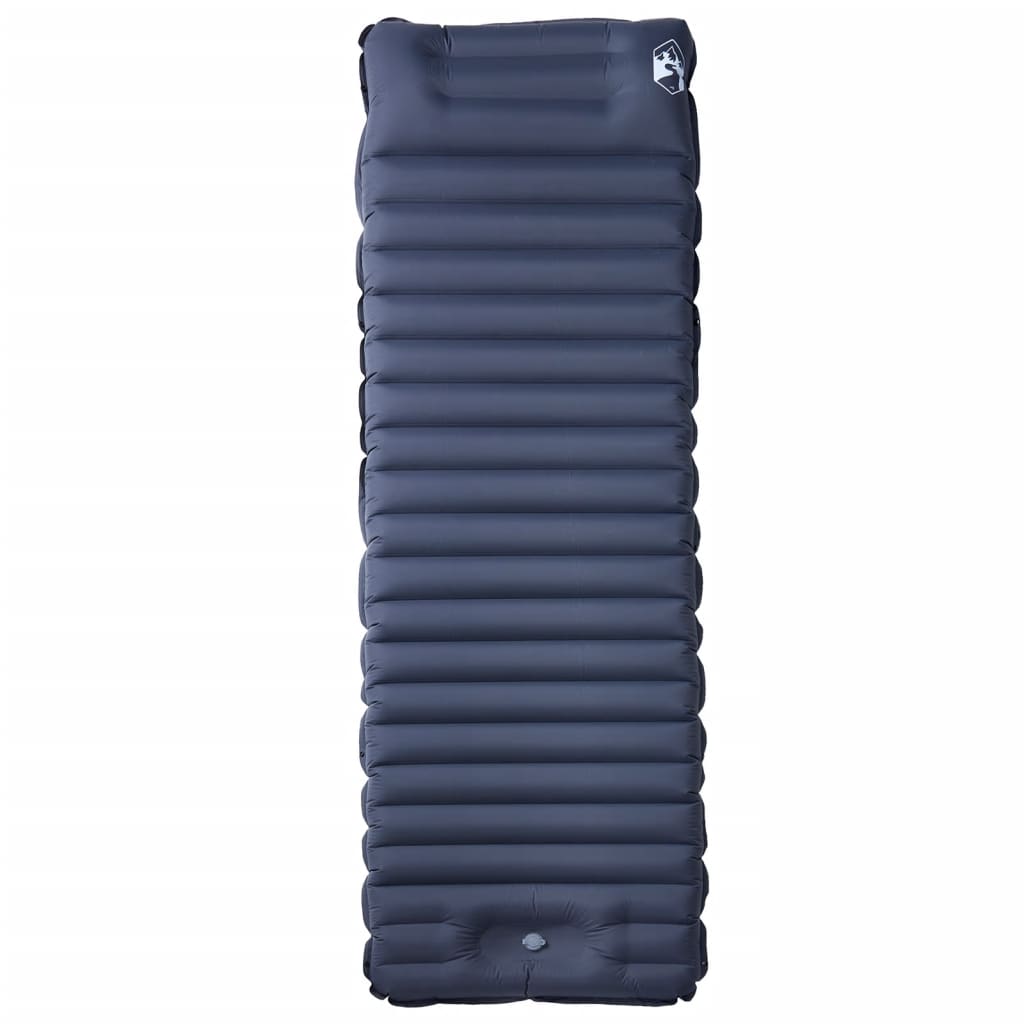 Vidaxl matelas de camping avec oreiller autogonflant 1 personne gris