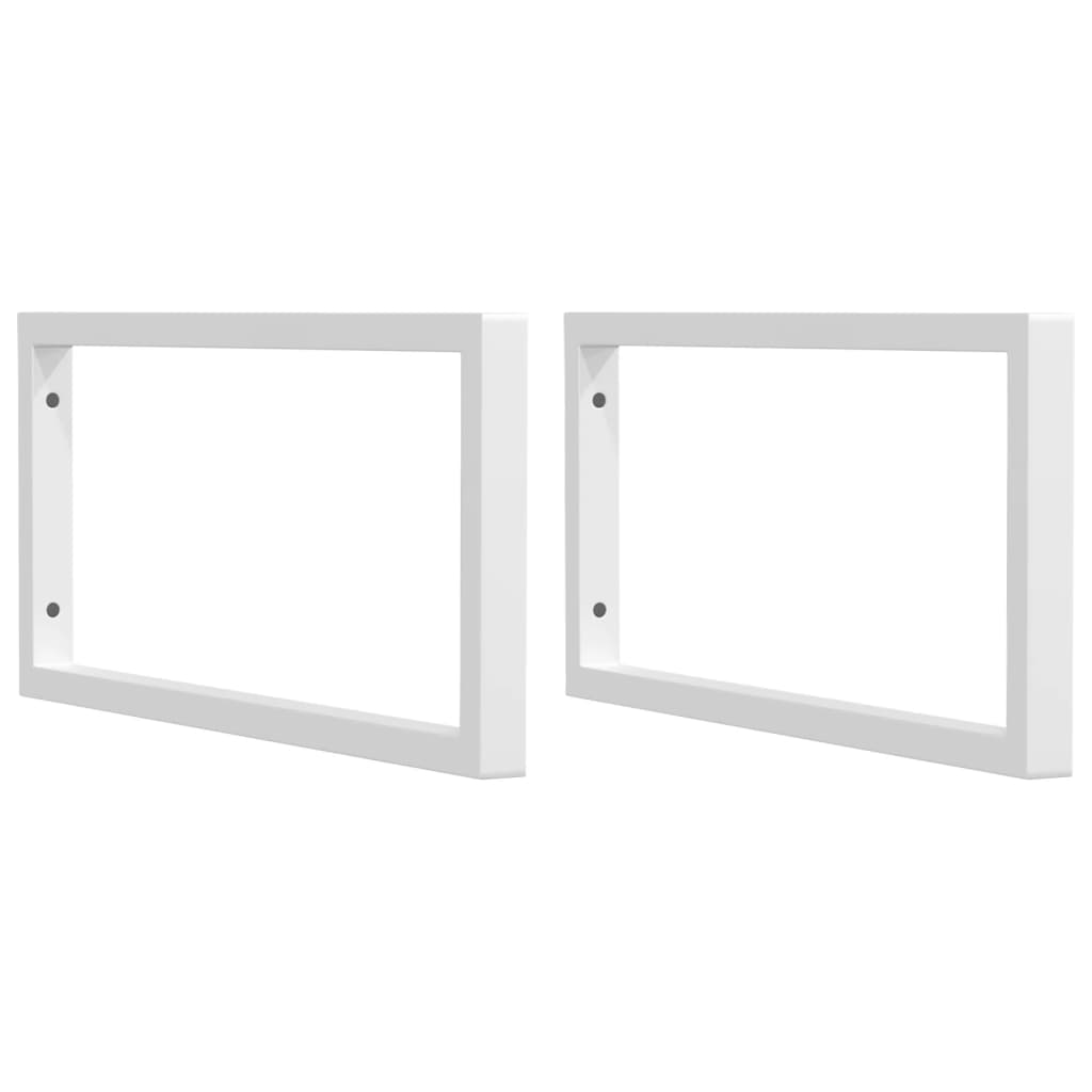 Vidaxx supports muraux pour évier 2 pcs rectangulaire en acier blanc
