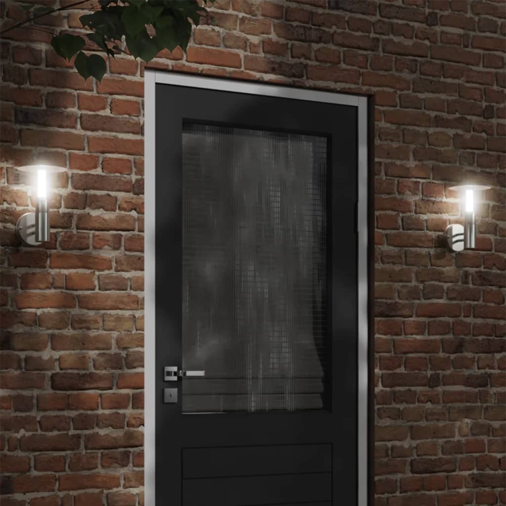VidaXL applique d'extérieur acier inoxydable couleur argent