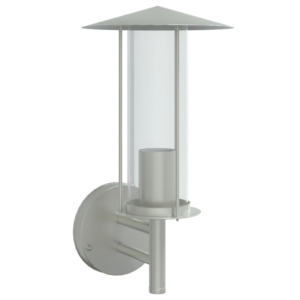 VidaXL applique d'extérieur acier inoxydable couleur argent