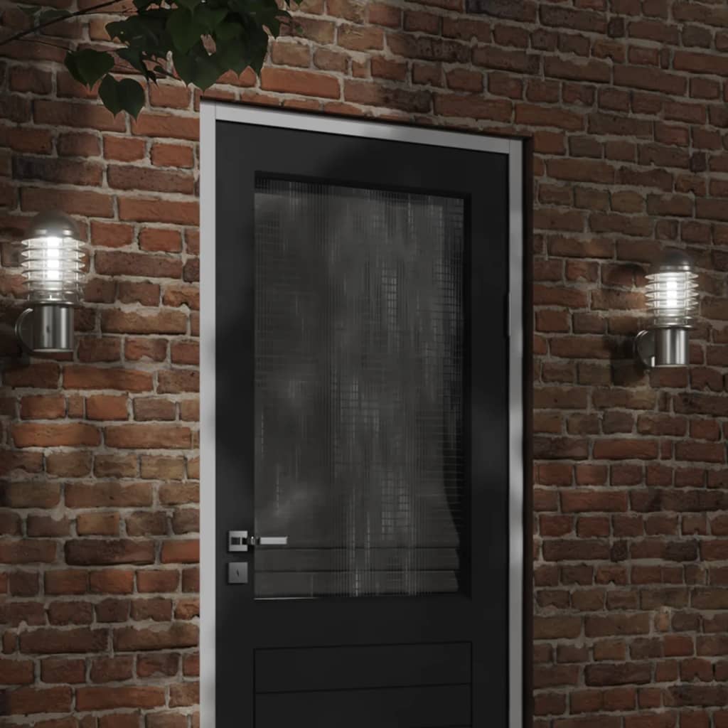 VidaXL applique d'extérieur acier inoxydable couleur argent