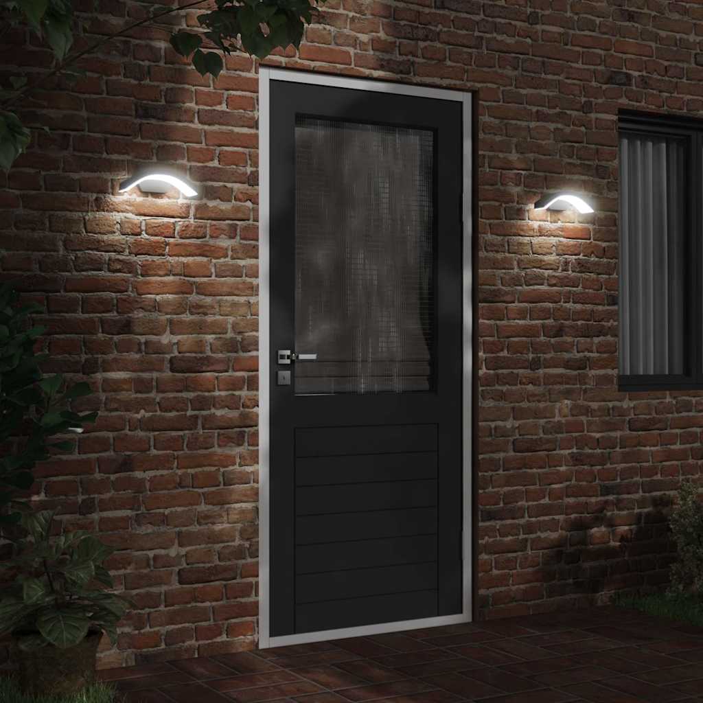 VidaXL appliques d'extérieur 2 pcs LED fonte d'aluminium noir