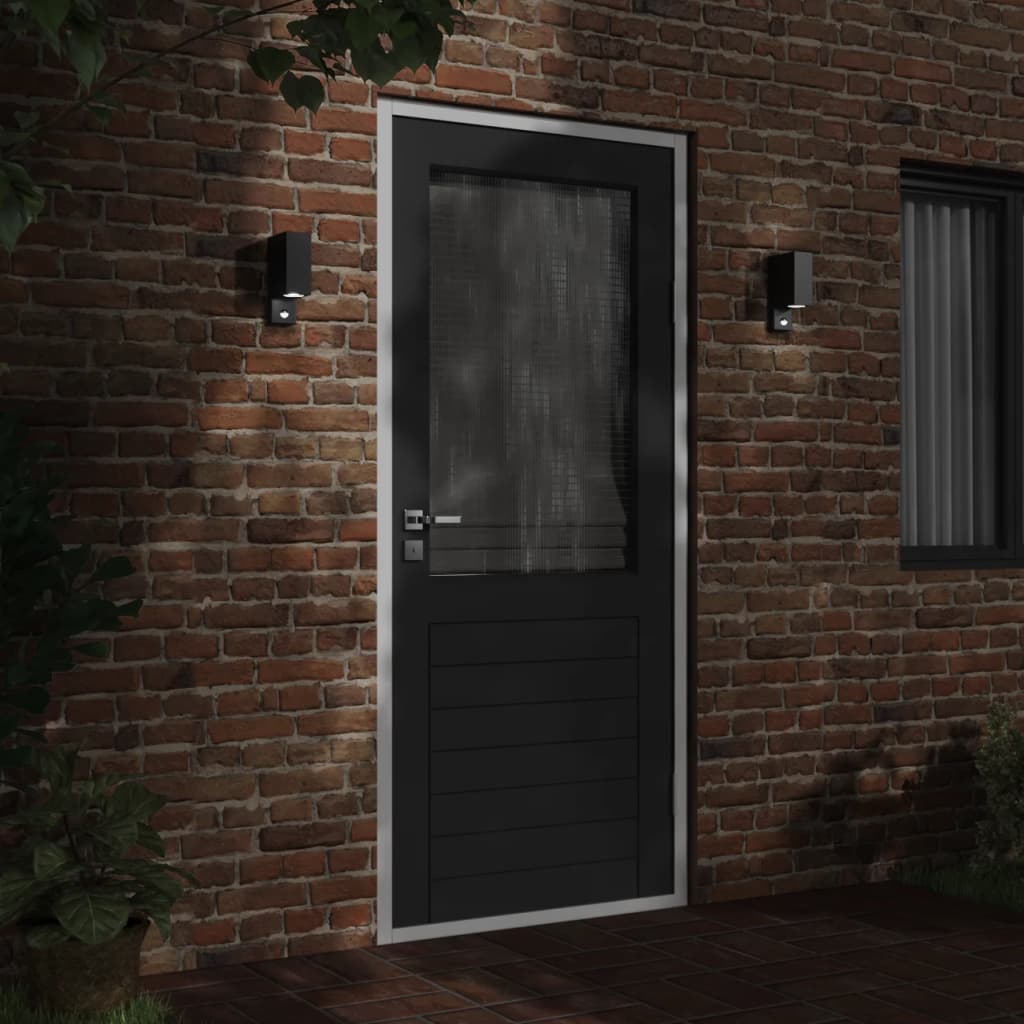 Vidaxx applique d'extérieur avec capteur en fonte d'aluminium noir