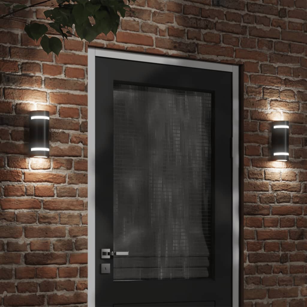 Vidaxx applique d'extérieur en fonte d'aluminium noir